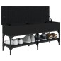 vidaXL Schuhbank Schwarz 102x32x45 cm Holzwerkstoff vidaXL Schuhbank Schwarz 102x32x45 cm Holzwerkstoff