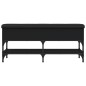 vidaXL Schuhbank Schwarz 102x32x45 cm Holzwerkstoff vidaXL Schuhbank Schwarz 102x32x45 cm Holzwerkstoff
