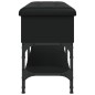 vidaXL Schuhbank Schwarz 102x32x45 cm Holzwerkstoff vidaXL Schuhbank Schwarz 102x32x45 cm Holzwerkstoff