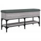 vidaXL Schuhbank Grau Sonoma 102x32x45 cm Holzwerkstoff vidaXL Schuhbank Grau Sonoma 102x32x45 cm Holzwerkstoff
