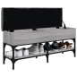 vidaXL Schuhbank Grau Sonoma 102x32x45 cm Holzwerkstoff vidaXL Schuhbank Grau Sonoma 102x32x45 cm Holzwerkstoff