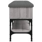 vidaXL Schuhbank Grau Sonoma 102x32x45 cm Holzwerkstoff vidaXL Schuhbank Grau Sonoma 102x32x45 cm Holzwerkstoff