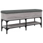 vidaXL Schuhbank Grau Sonoma 102x32x45 cm Holzwerkstoff vidaXL Schuhbank Grau Sonoma 102x32x45 cm Holzwerkstoff