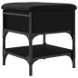 vidaXL Schuhbank Schwarz 42x42x45 cm Holzwerkstoff vidaXL Schuhbank Schwarz 42x42x45 cm Holzwerkstoff