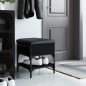 vidaXL Schuhbank Schwarz 42x42x45 cm Holzwerkstoff vidaXL Schuhbank Schwarz 42x42x45 cm Holzwerkstoff