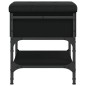 vidaXL Schuhbank Schwarz 42x42x45 cm Holzwerkstoff vidaXL Schuhbank Schwarz 42x42x45 cm Holzwerkstoff