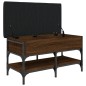 vidaXL Schuhbank Braun Eichen-Optik 82x42x45 cm Holzwerkstoff vidaXL Schuhbank Braun Eichen-Optik 82x42x45 cm Holzwerkstoff