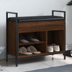 vidaXL Schuhbank Braun Eichen-Optik 65,5x32x57,5 cm Holzwerkstoff