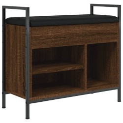 vidaXL Schuhbank Braun Eichen-Optik 65,5x32x57,5 cm Holzwerkstoff
