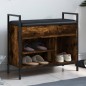 vidaXL Schuhbank Räuchereiche 65,5x32x57,5 cm Holzwerkstoff vidaXL Schuhbank Räuchereiche 65,5x32x57,5 cm Holzwerkstoff