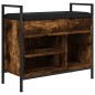 vidaXL Schuhbank Räuchereiche 65,5x32x57,5 cm Holzwerkstoff vidaXL Schuhbank Räuchereiche 65,5x32x57,5 cm Holzwerkstoff