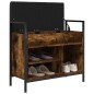vidaXL Schuhbank Räuchereiche 65,5x32x57,5 cm Holzwerkstoff vidaXL Schuhbank Räuchereiche 65,5x32x57,5 cm Holzwerkstoff