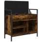vidaXL Schuhbank Räuchereiche 65,5x32x57,5 cm Holzwerkstoff vidaXL Schuhbank Räuchereiche 65,5x32x57,5 cm Holzwerkstoff