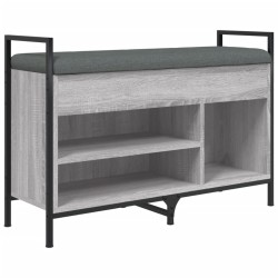 vidaXL Schuhbank Grau Sonoma 85,5x32x57,5 cm Holzwerkstoff