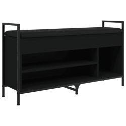 vidaXL Schuhbank Schwarz 105,5x32x57,5 cm Holzwerkstoff