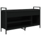 vidaXL Schuhbank Schwarz 105,5x32x57,5 cm Holzwerkstoff vidaXL Schuhbank Schwarz 105,5x32x57,5 cm Holzwerkstoff