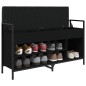 vidaXL Schuhbank Schwarz 105,5x32x57,5 cm Holzwerkstoff vidaXL Schuhbank Schwarz 105,5x32x57,5 cm Holzwerkstoff
