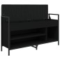 vidaXL Schuhbank Schwarz 105,5x32x57,5 cm Holzwerkstoff vidaXL Schuhbank Schwarz 105,5x32x57,5 cm Holzwerkstoff