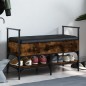 vidaXL Schuhbank Räuchereiche 85,5x42x57,5 cm Holzwerkstoff vidaXL Schuhbank Räuchereiche 85,5x42x57,5 cm Holzwerkstoff