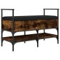 vidaXL Schuhbank Räuchereiche 85,5x42x57,5 cm Holzwerkstoff vidaXL Schuhbank Räuchereiche 85,5x42x57,5 cm Holzwerkstoff
