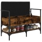 vidaXL Schuhbank Räuchereiche 85,5x42x57,5 cm Holzwerkstoff vidaXL Schuhbank Räuchereiche 85,5x42x57,5 cm Holzwerkstoff