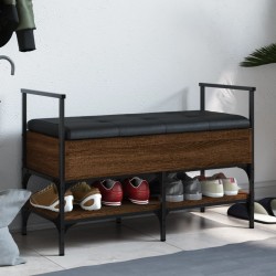 vidaXL Schuhbank Braun Eichen-Optik 85,5x42x57,5 cm Holzwerkstoff