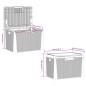 vidaXL Gartentruhe mit Sitzkissen Anthrazit 125 L PP vidaXL Gartentruhe mit Sitzkissen Anthrazit 125 L PP