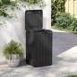 vidaXL Outdoor-Mülltonne Anthrazit 38x38x65 cm PP vidaXL Outdoor-Mülltonne Anthrazit 38x38x65 cm PP