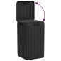 vidaXL Outdoor-Mülltonne Anthrazit 38x38x65 cm PP vidaXL Outdoor-Mülltonne Anthrazit 38x38x65 cm PP