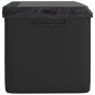 vidaXL Gartentruhe mit Sitzkissen Anthrazit 350 L PP vidaXL Gartentruhe mit Sitzkissen Anthrazit 350 L PP