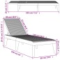 vidaXL Sonnenliege Grau 186x60x29 cm PP vidaXL Sonnenliege Grau 186x60x29 cm PP