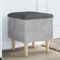 vidaXL Sitzbank mit Stauraum Betongrau 42x42x46 cm Holzwerkstoff vidaXL Sitzbank mit Stauraum Betongrau 42x42x46 cm Holzwerkstoff
