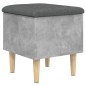vidaXL Sitzbank mit Stauraum Betongrau 42x42x46 cm Holzwerkstoff vidaXL Sitzbank mit Stauraum Betongrau 42x42x46 cm Holzwerkstoff