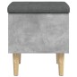 vidaXL Sitzbank mit Stauraum Betongrau 42x42x46 cm Holzwerkstoff vidaXL Sitzbank mit Stauraum Betongrau 42x42x46 cm Holzwerkstoff