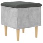 vidaXL Sitzbank mit Stauraum Betongrau 42x42x46 cm Holzwerkstoff vidaXL Sitzbank mit Stauraum Betongrau 42x42x46 cm Holzwerkstoff