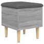 vidaXL Sitzbank mit Stauraum Grau Sonoma 42x42x46 cm Holzwerkstoff vidaXL Sitzbank mit Stauraum Grau Sonoma 42x42x46 cm Holzwerkstoff