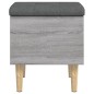 vidaXL Sitzbank mit Stauraum Grau Sonoma 42x42x46 cm Holzwerkstoff vidaXL Sitzbank mit Stauraum Grau Sonoma 42x42x46 cm Holzwerkstoff