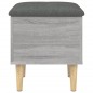 vidaXL Sitzbank mit Stauraum Grau Sonoma 42x42x46 cm Holzwerkstoff vidaXL Sitzbank mit Stauraum Grau Sonoma 42x42x46 cm Holzwerkstoff
