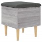 vidaXL Sitzbank mit Stauraum Grau Sonoma 42x42x46 cm Holzwerkstoff vidaXL Sitzbank mit Stauraum Grau Sonoma 42x42x46 cm Holzwerkstoff