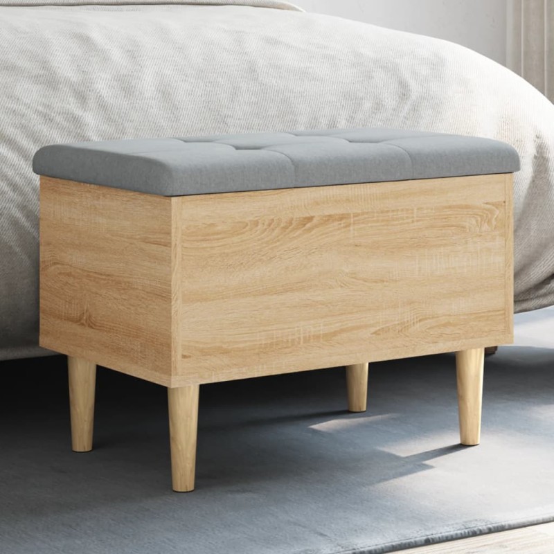 vidaXL Sitzbank mit Stauraum Sonoma-Eiche 62x42x46 cm Holzwerkstoff vidaXL Sitzbank mit Stauraum Sonoma-Eiche 62x42x46 cm Holzwerkstoff