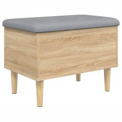 vidaXL Sitzbank mit Stauraum Sonoma-Eiche 62x42x46 cm Holzwerkstoff