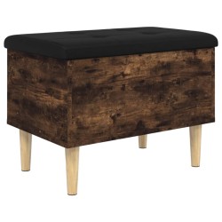 vidaXL Sitzbank mit Stauraum Räuchereiche 62x42x46 cm Holzwerkstoff