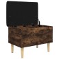 vidaXL Sitzbank mit Stauraum Räuchereiche 62x42x46 cm Holzwerkstoff vidaXL Sitzbank mit Stauraum Räuchereiche 62x42x46 cm Holzwerkstoff