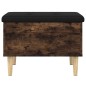 vidaXL Sitzbank mit Stauraum Räuchereiche 62x42x46 cm Holzwerkstoff vidaXL Sitzbank mit Stauraum Räuchereiche 62x42x46 cm Holzwerkstoff