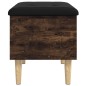 vidaXL Sitzbank mit Stauraum Räuchereiche 62x42x46 cm Holzwerkstoff vidaXL Sitzbank mit Stauraum Räuchereiche 62x42x46 cm Holzwerkstoff
