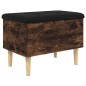 vidaXL Sitzbank mit Stauraum Räuchereiche 62x42x46 cm Holzwerkstoff vidaXL Sitzbank mit Stauraum Räuchereiche 62x42x46 cm Holzwerkstoff