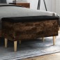 vidaXL Sitzbank mit Stauraum Räuchereiche 82x42x46 cm Holzwerkstoff vidaXL Sitzbank mit Stauraum Räuchereiche 82x42x46 cm Holzwerkstoff