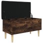 vidaXL Sitzbank mit Stauraum Räuchereiche 82x42x46 cm Holzwerkstoff vidaXL Sitzbank mit Stauraum Räuchereiche 82x42x46 cm Holzwerkstoff