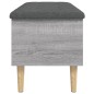 vidaXL Sitzbank mit Stauraum Grau Sonoma 102x42x46 cm Holzwerkstoff vidaXL Sitzbank mit Stauraum Grau Sonoma 102x42x46 cm Holzwerkstoff