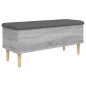 vidaXL Sitzbank mit Stauraum Grau Sonoma 102x42x46 cm Holzwerkstoff vidaXL Sitzbank mit Stauraum Grau Sonoma 102x42x46 cm Holzwerkstoff